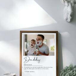 Personalised Daddy Print, Dad Gift, Dad Print, Definition, Best Daddy, Fathers Day Present, Gifts For Dad, Daddy Print - thumbnail 3