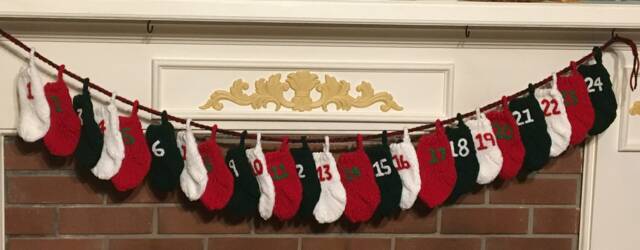 Mini Stocking Advent Calendar, Calendar With Tiny Stockings - image 1