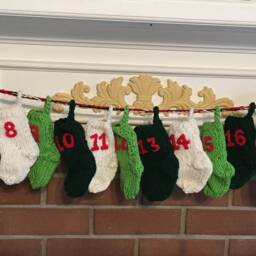 Mini Stocking Advent Calendar, Calendar With Tiny Stockings - thumbnail 2
