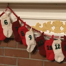 Mini Stocking Advent Calendar, Calendar With Tiny Stockings - thumbnail 3
