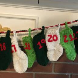 Mini Stocking Advent Calendar, Calendar With Tiny Stockings - thumbnail 4