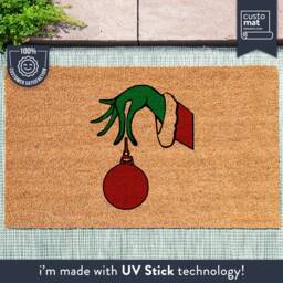 The Grinch - Festive Ball Door Mat Custom Coir Perfect Christmas Gifts Personalized Welcome Doormat Film & Tv Fandoms - thumbnail 1