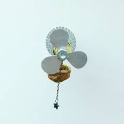 steampunk Airship Christmas Ornament - Zeppelin Sculpture - thumbnail 4