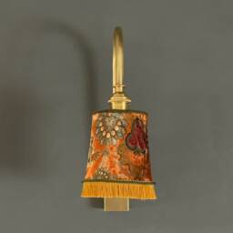 Brass Wall Sconce With Lampshade - thumbnail 3