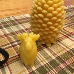 Moose Beeswax Votive Candle - 1 100 Percent Pure Natural Votives - thumbnail 2