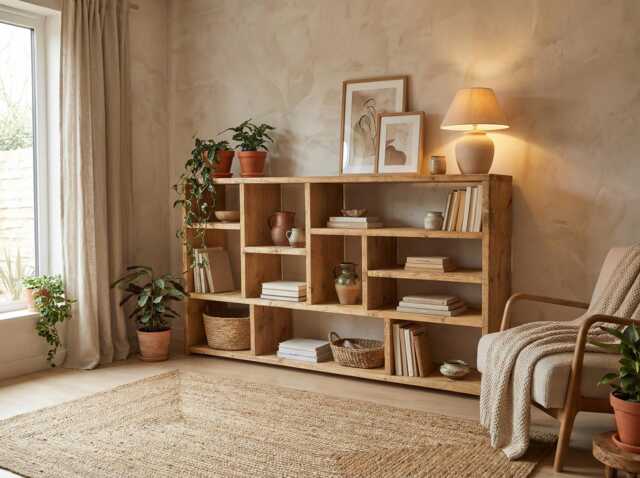 Bookcase Media Unit Made From Reclaimed Wood - Nod - image 1