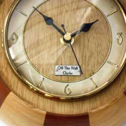 Wooden Wall Clock - New 19cm Vintage Retro Handmade Mid Century Style Country Gift Off The Clocks - thumbnail 4