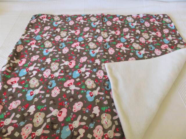Retro Fabric Baby Blanket With A Kit, Bag & Label - image 1