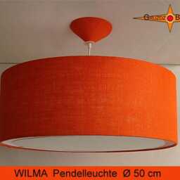 Orange Jute Lamp Wilma Pendant With Diffuser - thumbnail 3