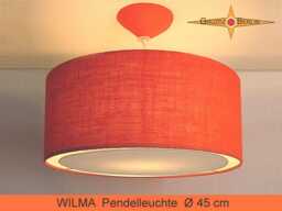 Orange Jute Lamp Wilma Pendant With Diffuser