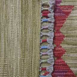 Minimalist Scandinavian Runner, Handmade Artisan Afghan Turkish Persian Swedish Style Flatweave Natural Wool Kilim Runner Rug 203x62 cm - thumbnail 3