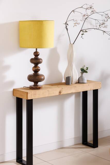 Boston Console Table Industrial Box Legs - image 1