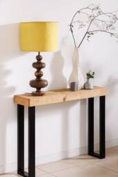 Boston Console Table Industrial Box Legs