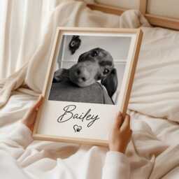 Personalised Pet Photo Print - Dog Print, Gift, Portrait Mum Gift - thumbnail 3