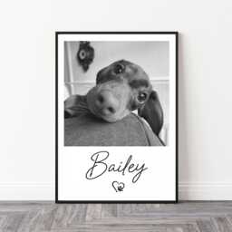 Personalised Pet Photo Print - Dog Print, Gift, Portrait Mum Gift - thumbnail 1