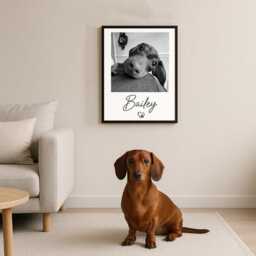 Personalised Pet Photo Print - Dog Print, Gift, Portrait Mum Gift - thumbnail 2