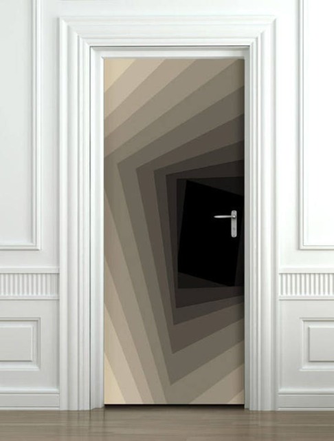Door Sticker, Wallpaper, Mural, Hole in The Wall Art, Abstract Decor Bedroom Living Room Home