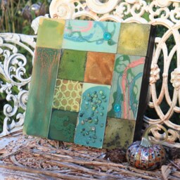 Sale Gift Collages Retro Mid Century Modern Ceramic Tile Recycled Industrial D??cor Ceiling Tin Wall Assemblage Art Lg Metal Wood Sculpture - thumbnail 4