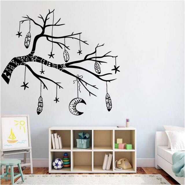 Amulet Tree Vinyl Wall Art, Decal, Sticker, Transfer, Mural, , Decor, Rent Friendly, Interior, Exterior, Full 0902 - image 1