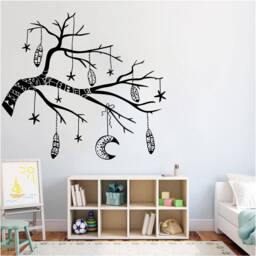 Amulet Tree Vinyl Wall Art, Decal, Sticker, Transfer, Mural, , Decor, Rent Friendly, Interior, Exterior, Full 0902 - thumbnail 1