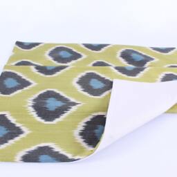 Ikat Silk Velvet Pillow 16x24 - Handmade Boho Cushion Cover Turkish Home Decor Accent - thumbnail 4