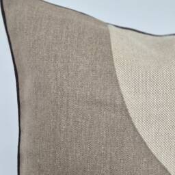 Linen Cushion Cover, Clearance Sale, Artisan Abstract Design Natural Scatter Decorative Cushions - thumbnail 3