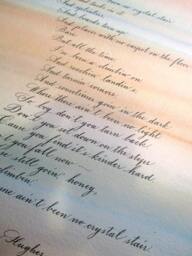 No Crystal Stair - Mother To Son Langston Hughes Poem 8x10 Inches Or Larger - thumbnail 1