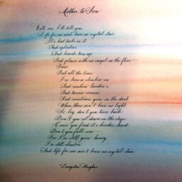 No Crystal Stair - Mother To Son Langston Hughes Poem 8x10 Inches Or Larger - thumbnail 2