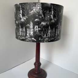 Castles Lampshade, Light Shade, Halloween, Gothic , Black & White, Spooky Etoile, Free Gift - thumbnail 3