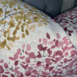 "Handmade Floral Cushion Cover in John Lewis Leckford Trees Fabric - Decorative Lumbar Pillow 12"" X 20" - thumbnail 2