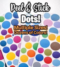 Polka Dot Vinyl Decals - Wall For Kids Rooms, Nursery Decor, Bedrooms Stickers Sticker Circle - thumbnail 1