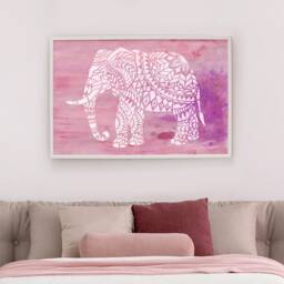 Tribal Elephant Wall Art Stencil - Diy Design Geometric For Home Makeovers - thumbnail 2