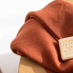 Oversized Linen Bath Sheet, Stone Washed, Organic Body Wrap - thumbnail 3