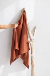 Oversized Linen Bath Sheet, Stone Washed, Organic Body Wrap