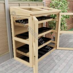 Plans For Small Wooden Lean To Greenhouse Digital Woodwork Plan Download Only UK Metric With Cut Lists - thumbnail 4