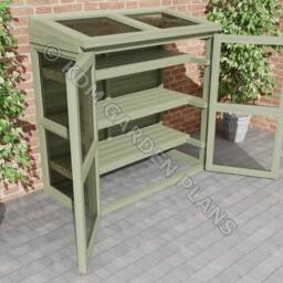 Plans For Small Wooden Lean To Greenhouse Digital Woodwork Plan Download Only UK Metric With Cut Lists - thumbnail 2