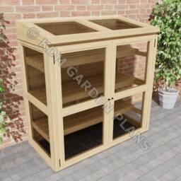 Plans For Small Wooden Lean To Greenhouse Digital Woodwork Plan Download Only UK Metric With Cut Lists - thumbnail 3