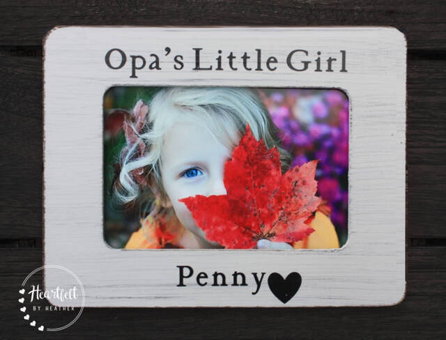 Opa Gift Opa's Little Girl Picture Frame To Grandpa From