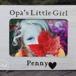 Opa's Little Girl Picture Frame - Personalized Gift From Granddaughter - thumbnail 2