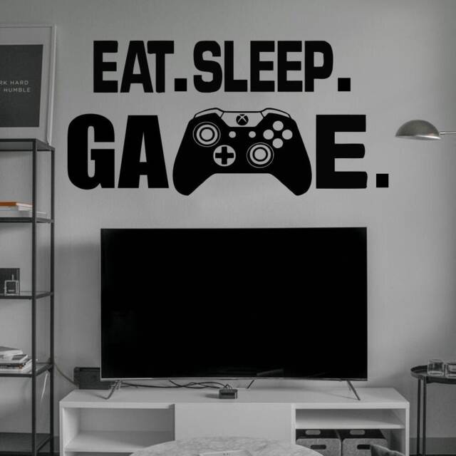 Gamer Wall Decal Video Game Controller, Gaming Room Decor 3095 - image 1
