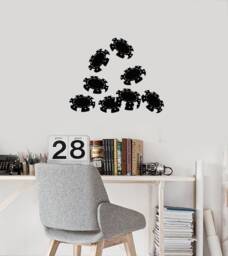 Poker Chips Vinyl Wall Decal Casino Room Stickers Mural - 2825Di - thumbnail 1