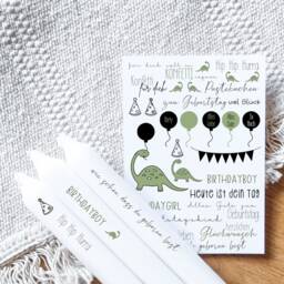 Candle Tattoos, Various Designs - Waterslide Decals Decorating Candles Birthday Children's Birthday - thumbnail 3