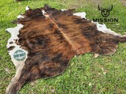 xl Brindle Cowhide Rug Peau De Vache Cowhide - thumbnail 1