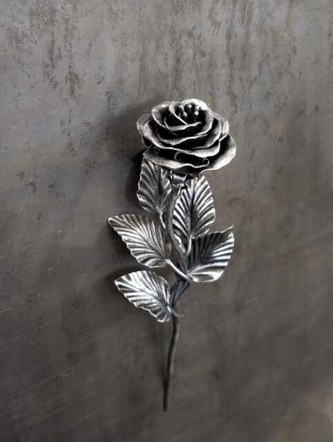 Handmade Steel Camellia - Gift Flower in Gold, Copper, Or Silver - image 1