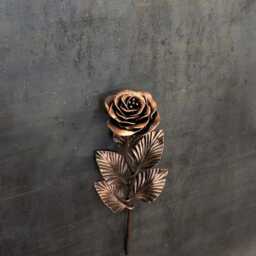 Handmade Steel Camellia - Gift Flower in Gold, Copper, Or Silver - thumbnail 3