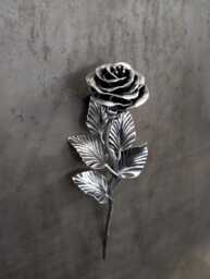 Handmade Steel Camellia - Gift Flower in Gold, Copper, Or Silver - thumbnail 1