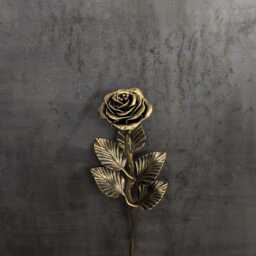 Handmade Steel Camellia - Gift Flower in Gold, Copper, Or Silver - thumbnail 2