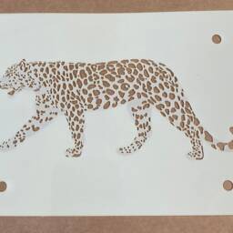 Leopard, Mylar Stencil, Layered Design, Airbrushing, Wall Art, Painting, Craft - thumbnail 2