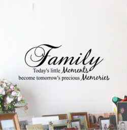 Family Memories Vinyl Wall Decal Home Decor Sign - thumbnail 1