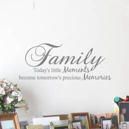 Family Memories Vinyl Wall Decal Home Decor Sign - thumbnail 3